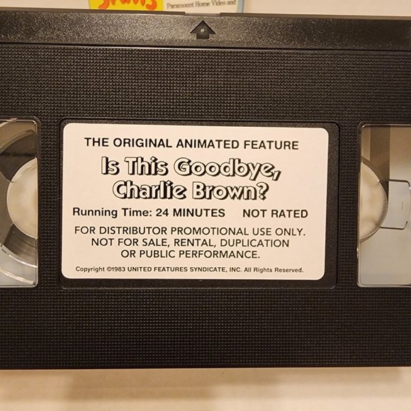 Is This Goodbye, Charlie Brown? RARE 1996 Screening VHS Cassette Tape - Picture 8 of 12